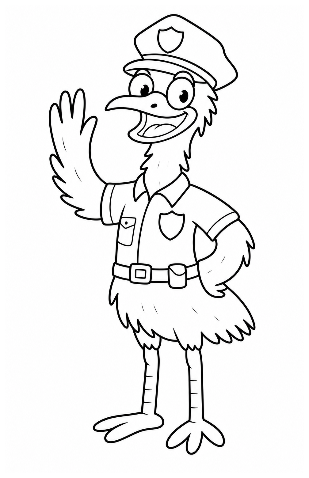 Nugget coloring sheet