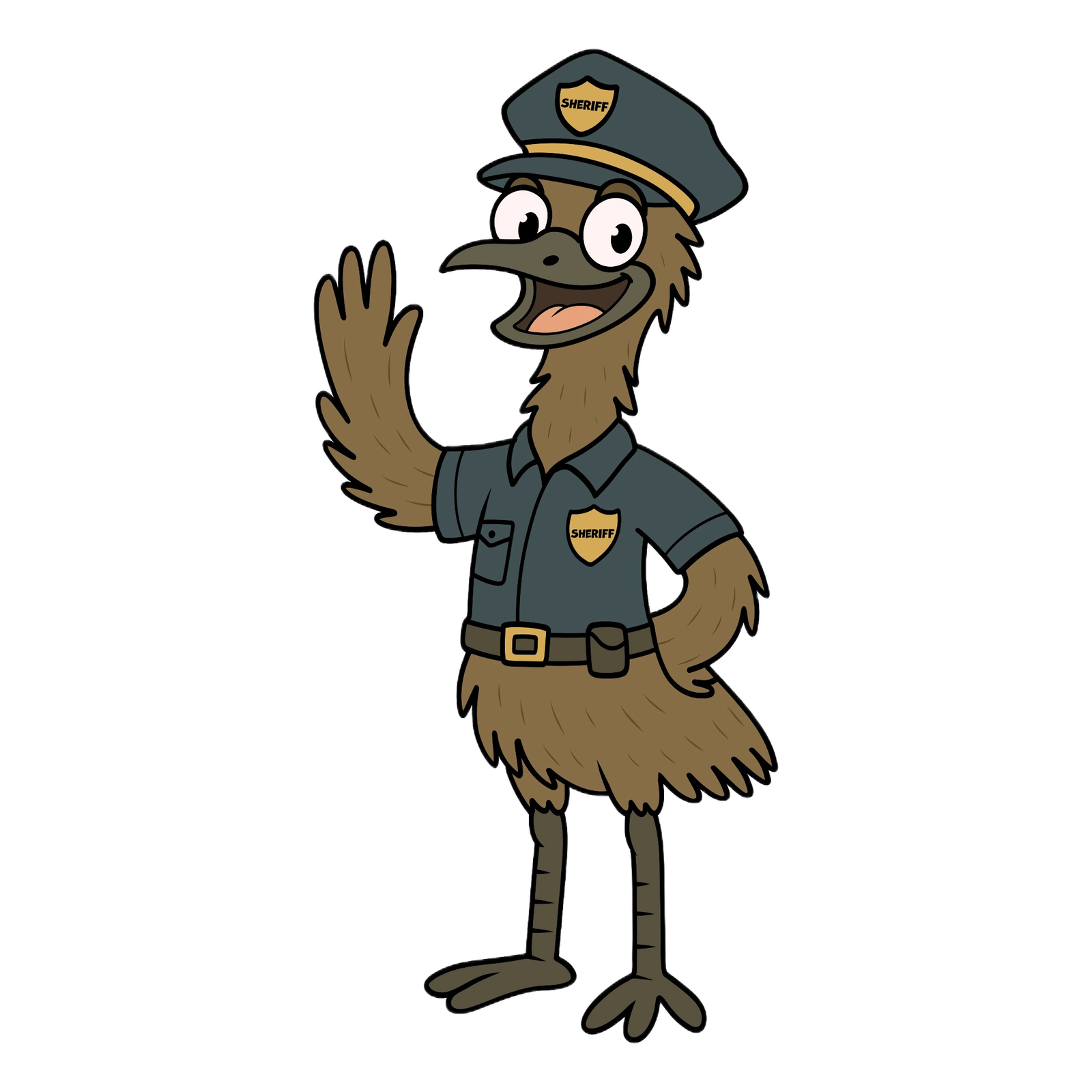 Cartoon Nugget the farm detective