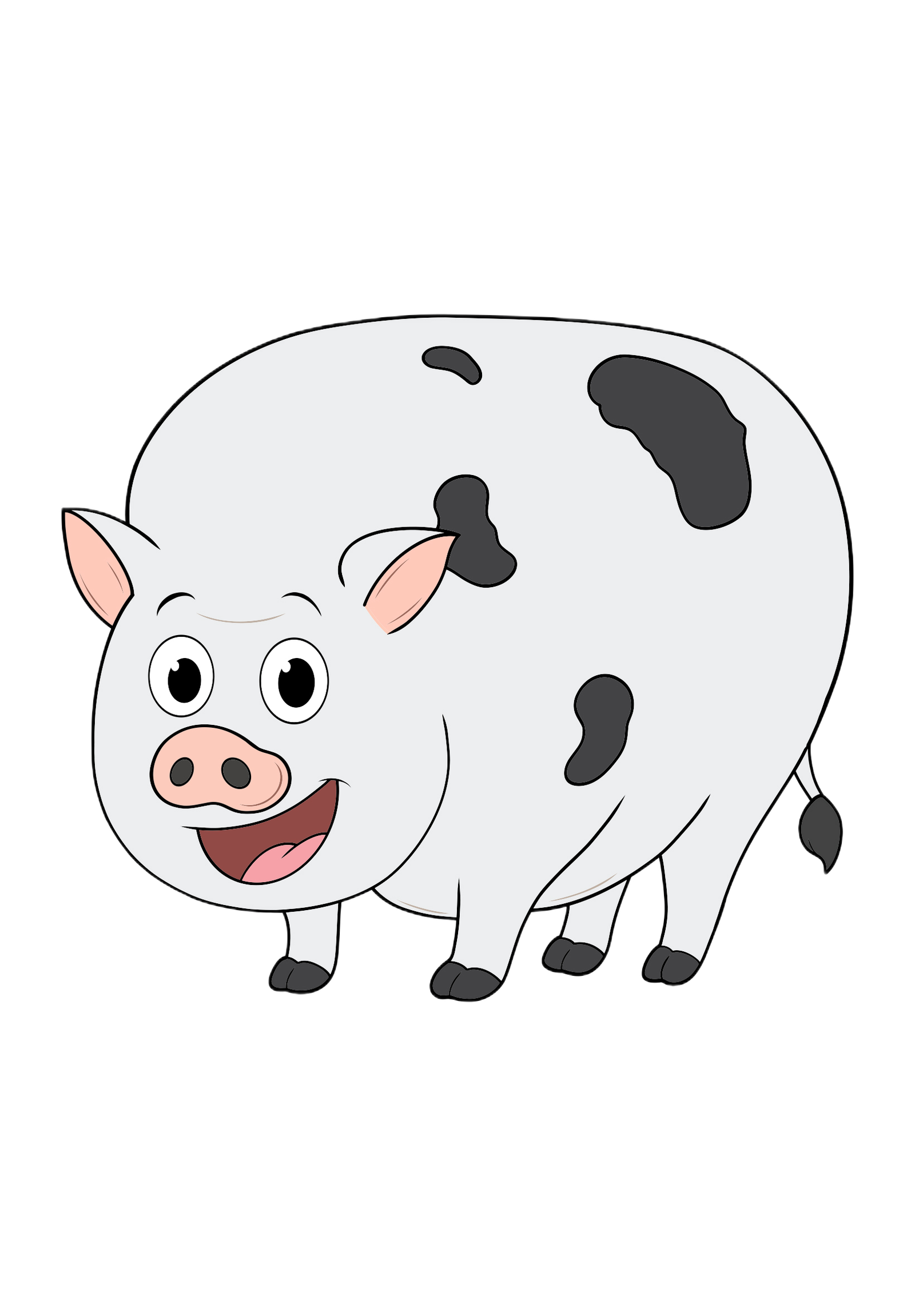 Cartoon Peaches the pig