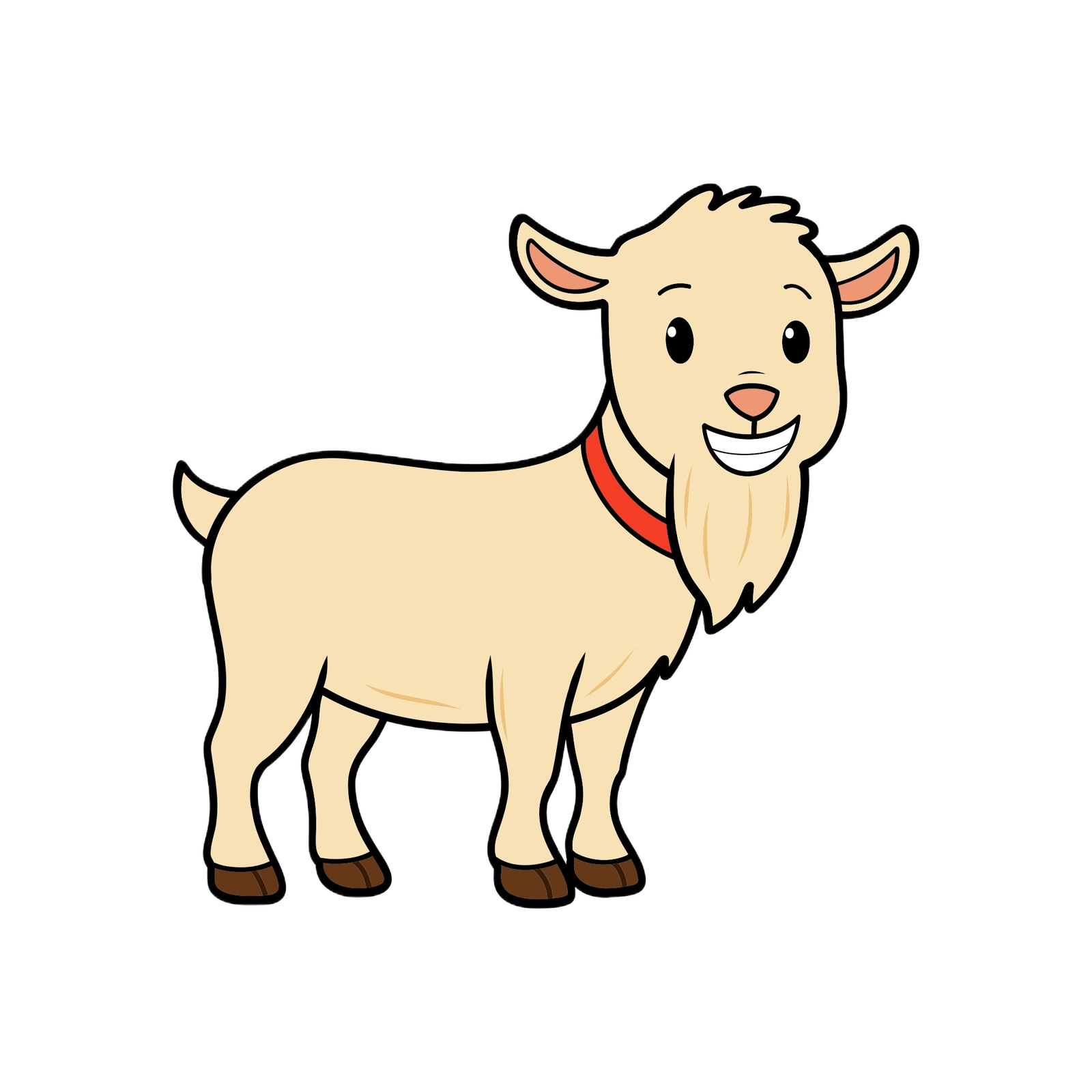 Cartoon Topper the goat